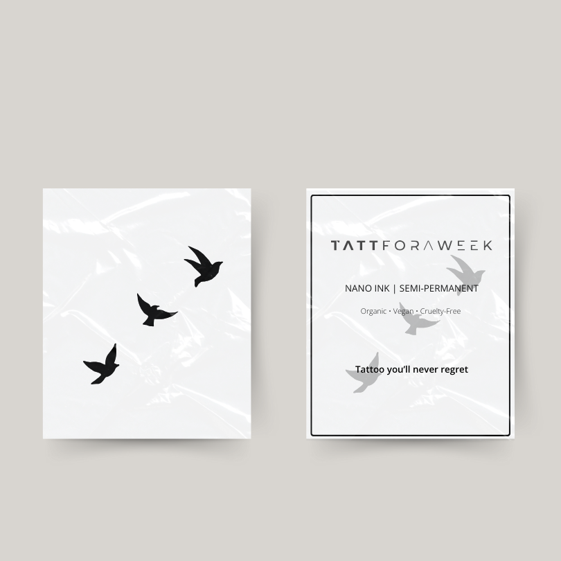 Tijdelijke tattoo free birds