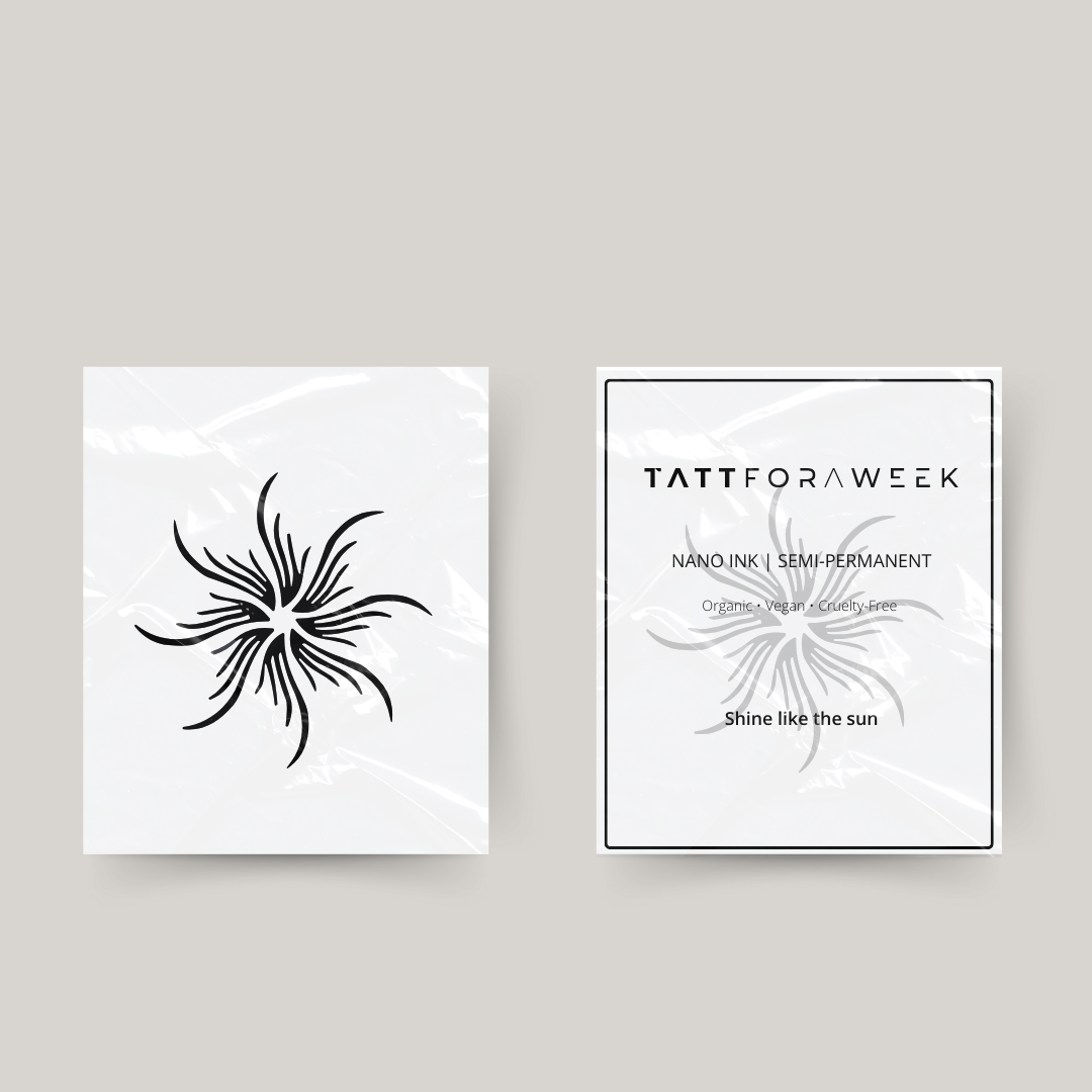 Tijdelijke tattoo zon II