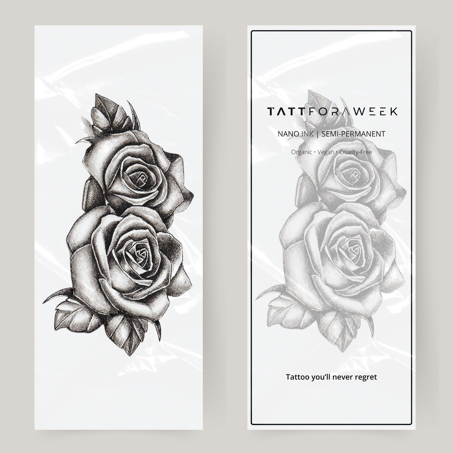Grote nep tattoo rozen