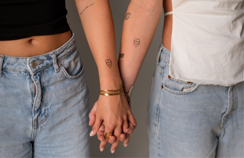 Mor datter tatoveringer