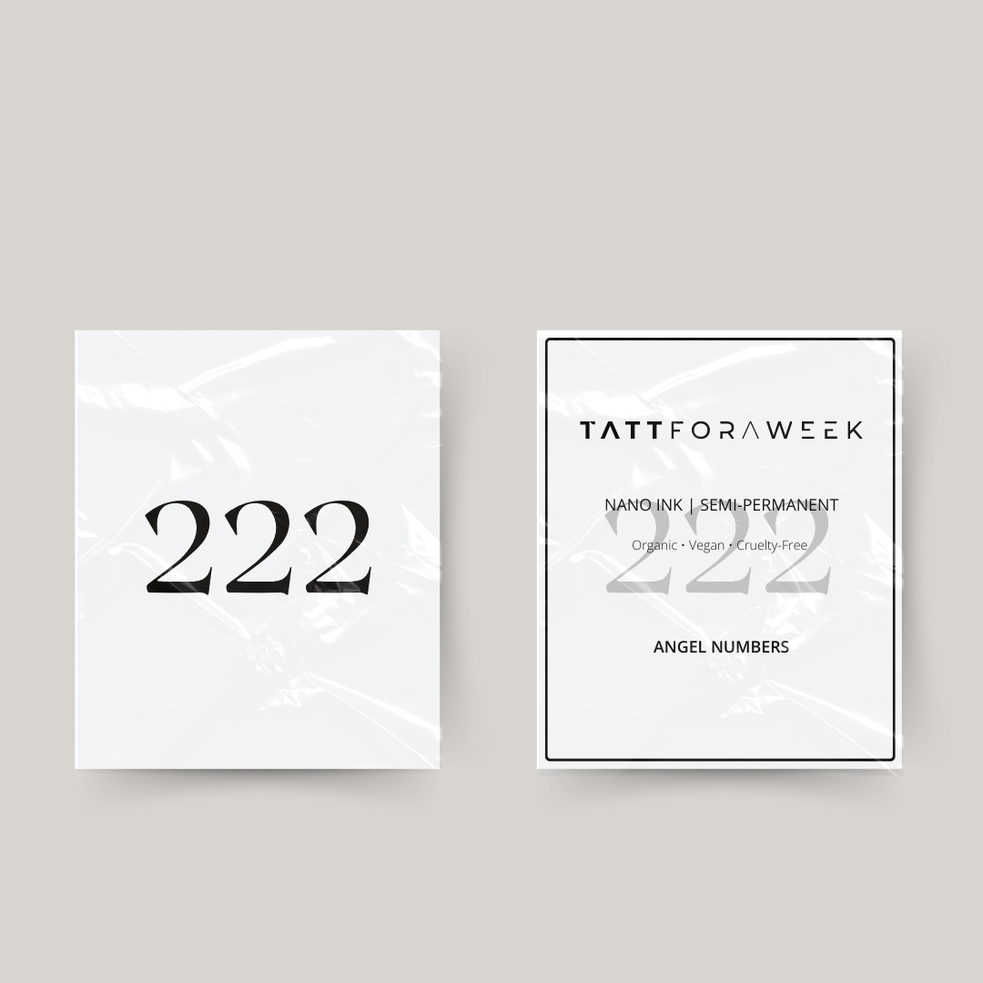 Midlertidig tatovering engletall 222