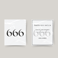 Midlertidig tatovering engletall 666