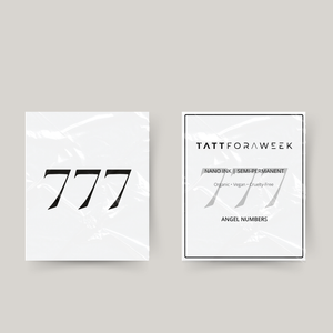Midlertidig tatovering engletall 777