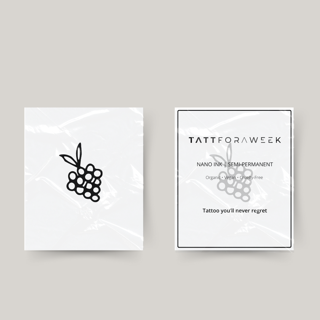 Midlertidig tatovering druer