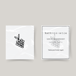 Midlertidig tatovering druer