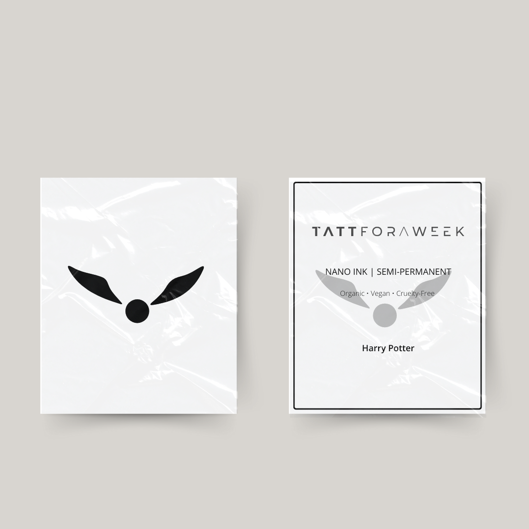 Midlertidig tatovering gullsnutt Harry Potter