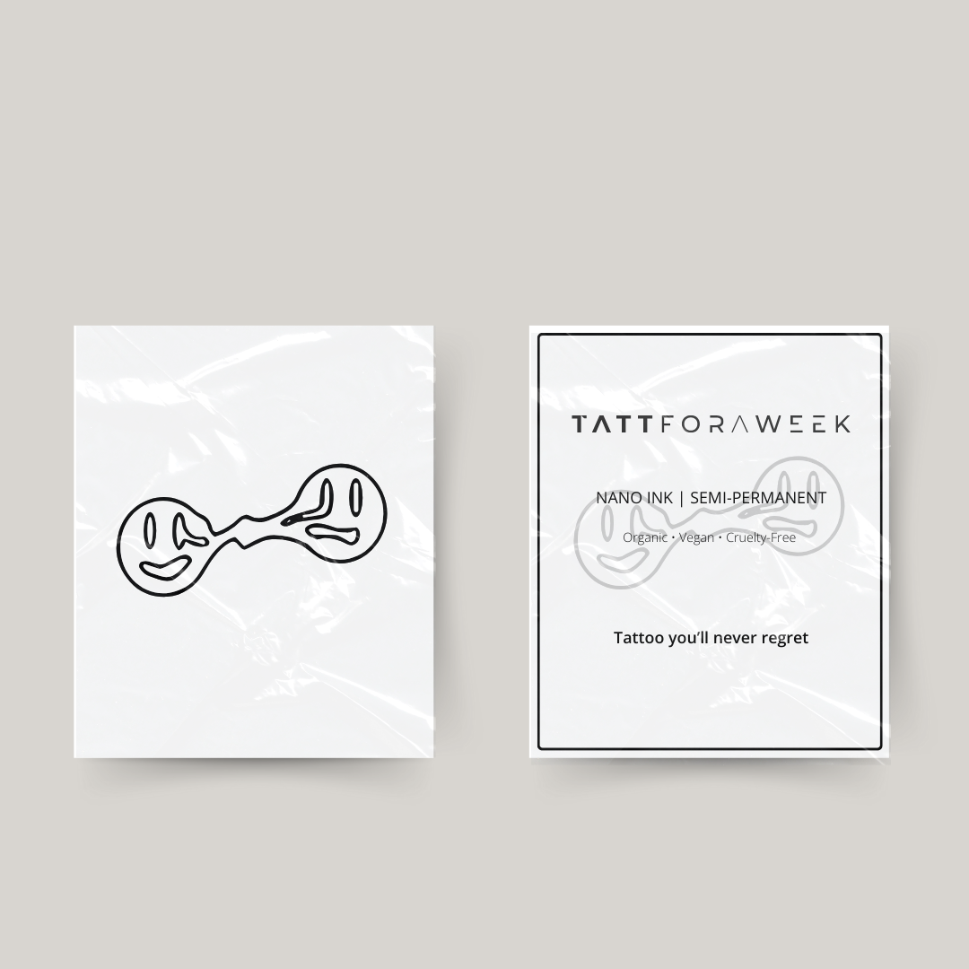 Midlertidig tatovering smeltede smilefjes