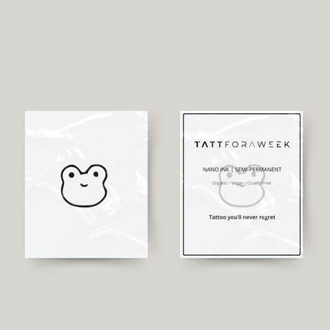 Midlertidig tatovering frosk