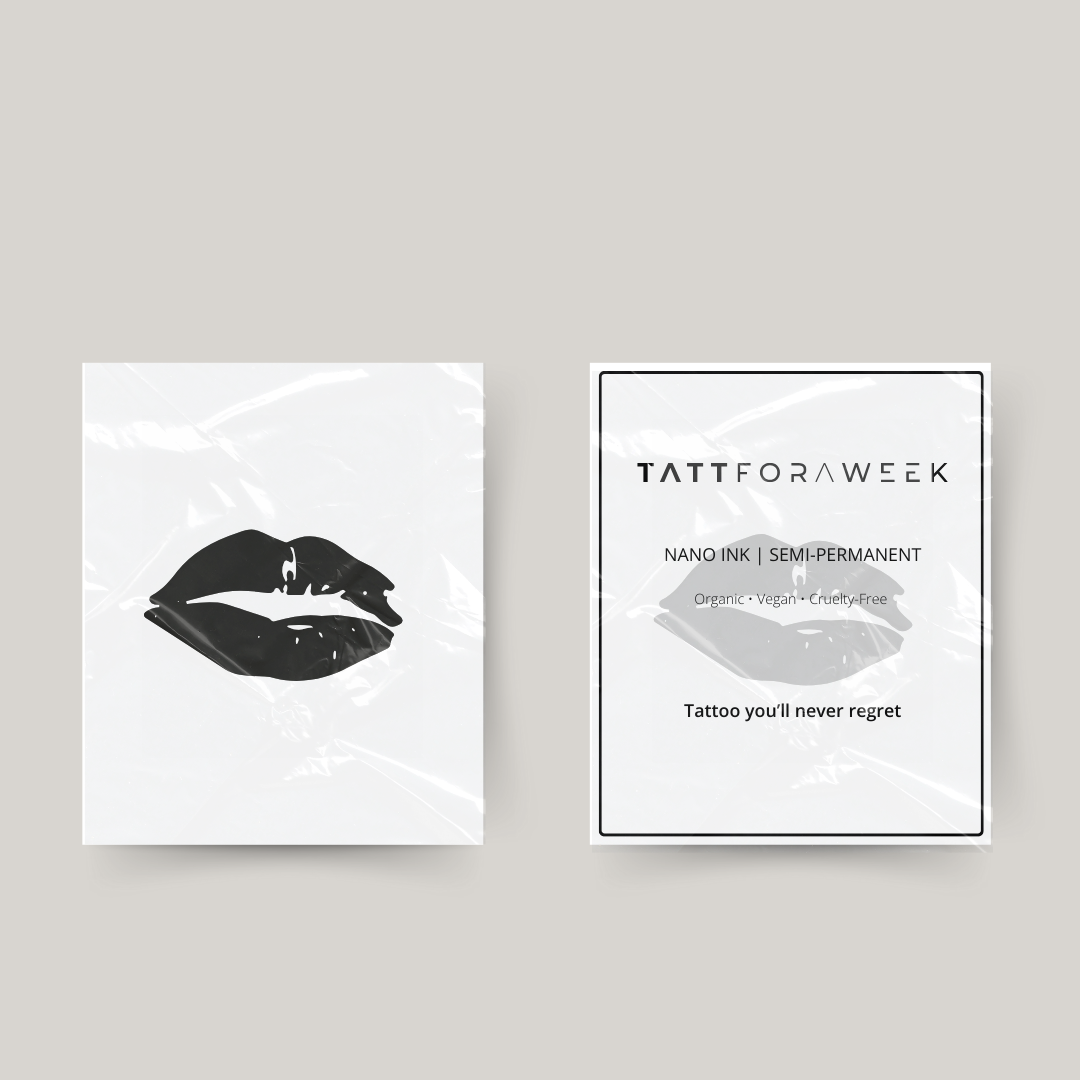 Tijdelijke tattoo lippen