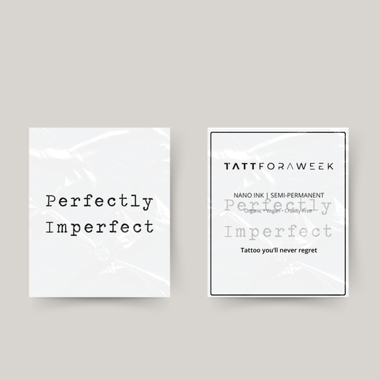 Tijdelijke tattoo perfectly imperfect