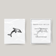 Midlertidig tatovering elegant delfin