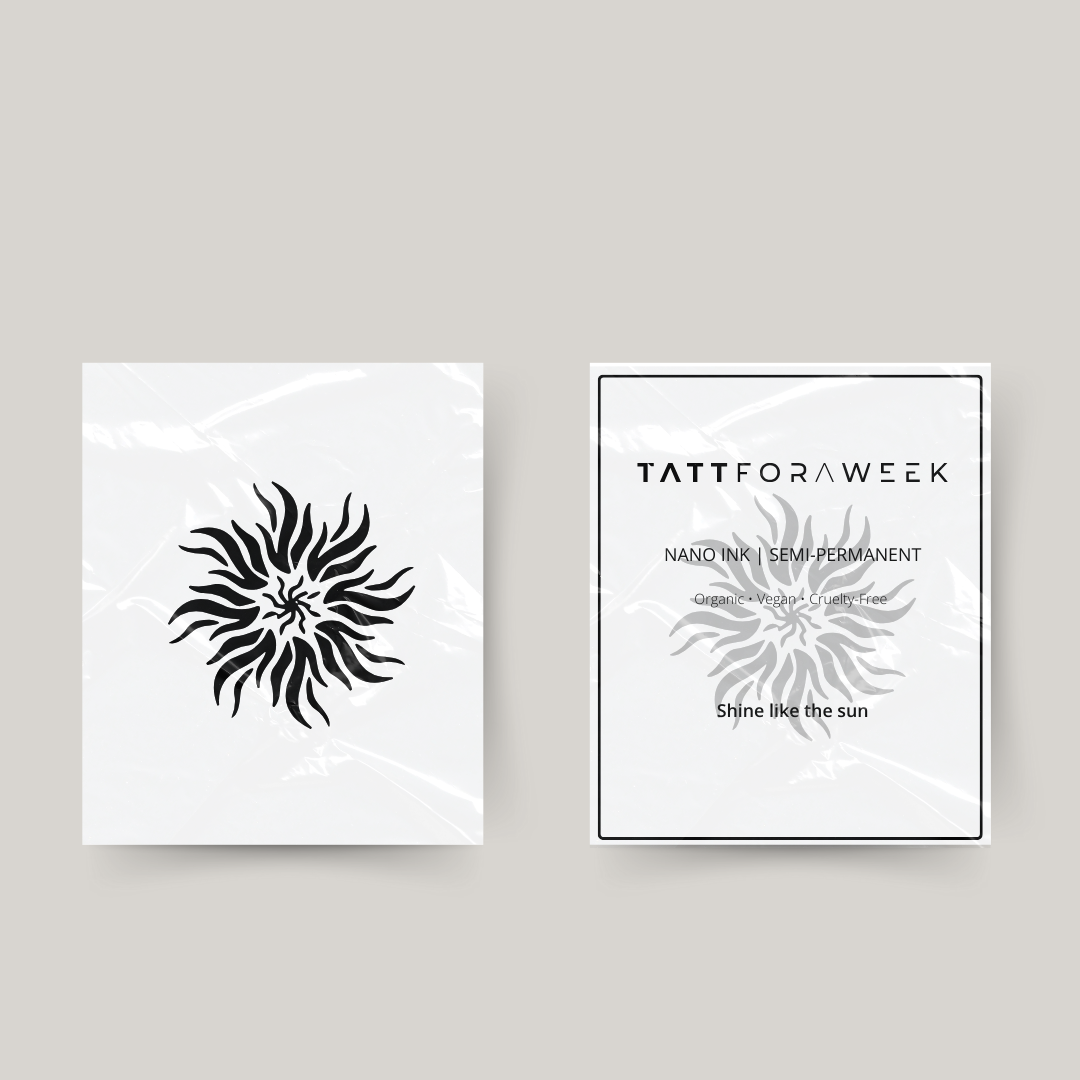 Tijdelijke tattoo zon I