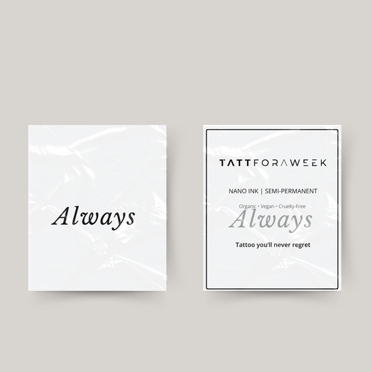 Tijdelijke tattoo always
