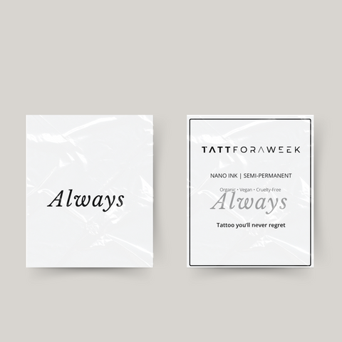 Midlertidig tatovering alltid