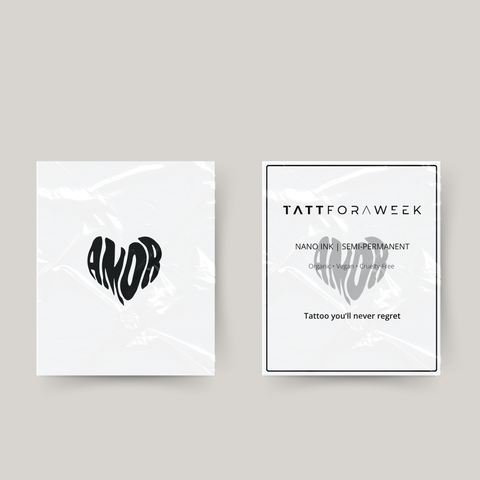 Midlertidig tatovering amor