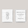 Midlertidig tatovering ananas
