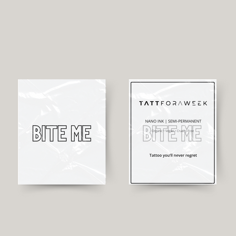 Midlertidig tatovering bit meg