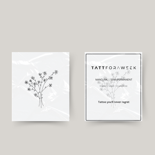 Tijdelijke tattoo bos bloemen