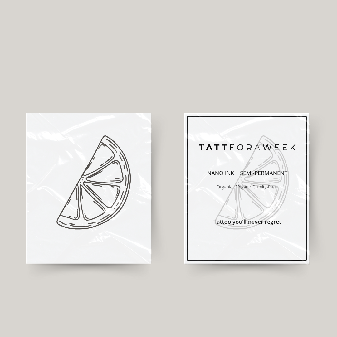 Midlertidig tatovering sitron