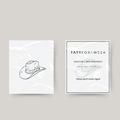 Midlertidig tatovering cowboyhatt