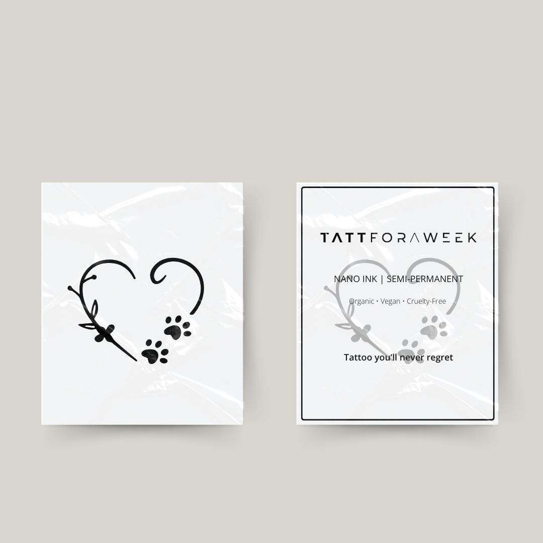 Midlertidig tatovering dog love