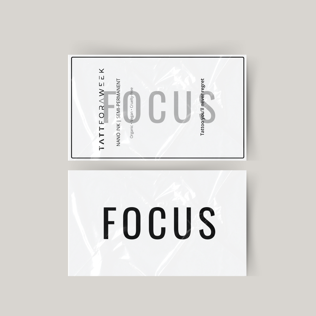 Tijdelijke tattoo focus