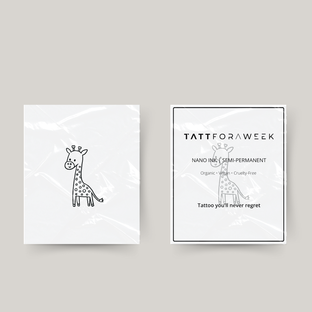 Midlertidig tatovering giraff