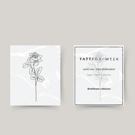 Tijdelijke tattoo birthflower juni