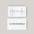 Midlertidig tatovering la vie est belle