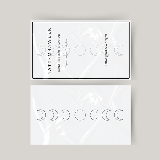 Tijdelijke tattoo stand van de maan