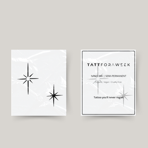 Midlertidig matchende tatovering glitrer