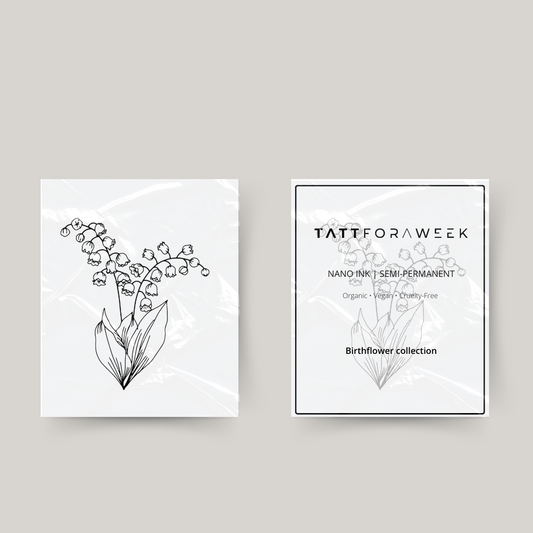 Tijdelijke tattoo birthflower mei