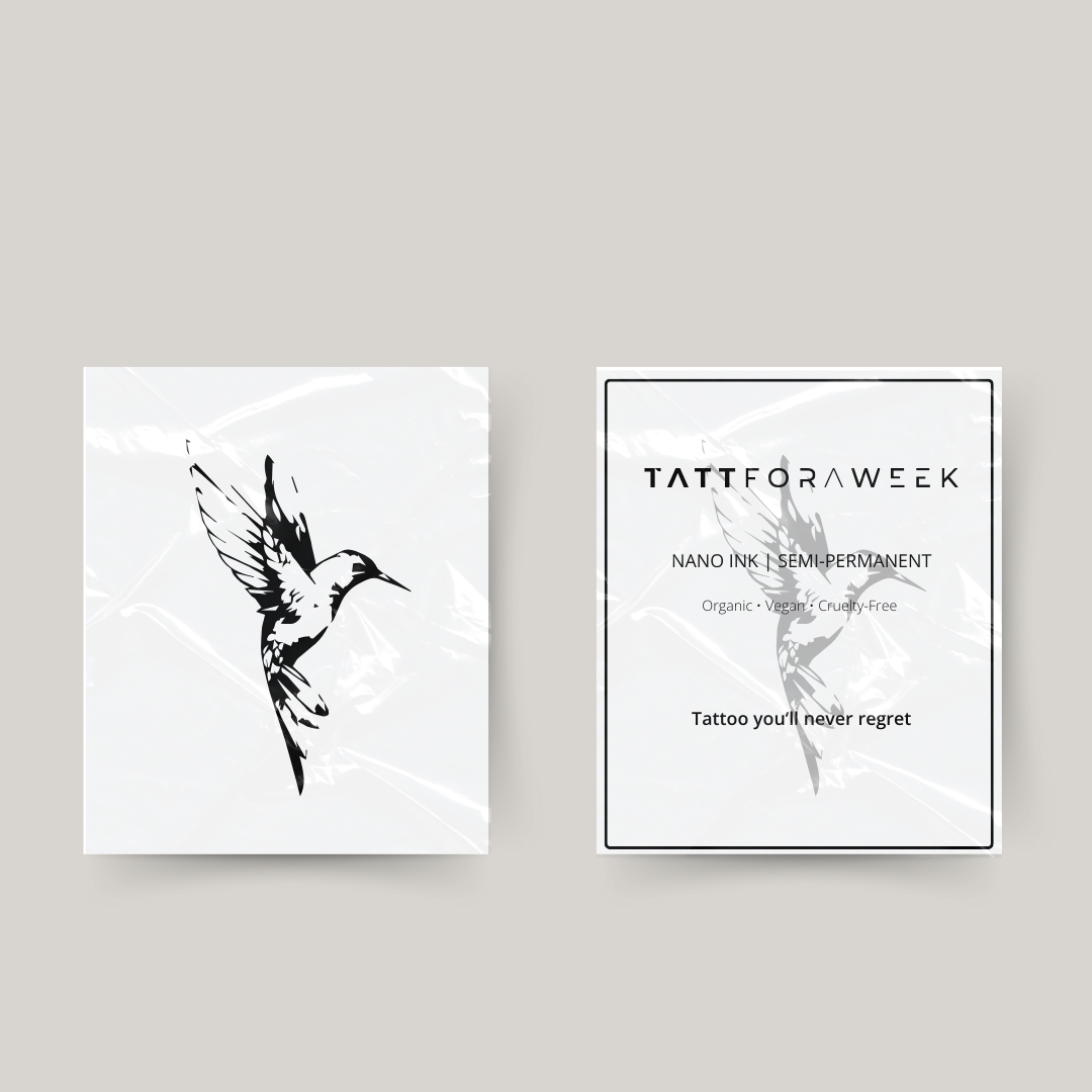 Midlertidig tatovering fugl