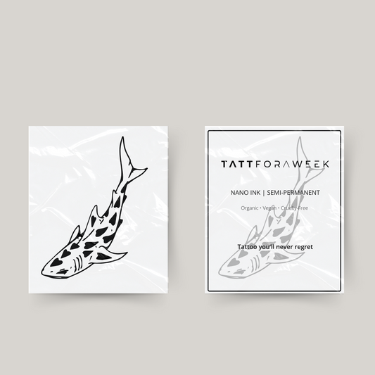 Tijdelijke tattoo haai