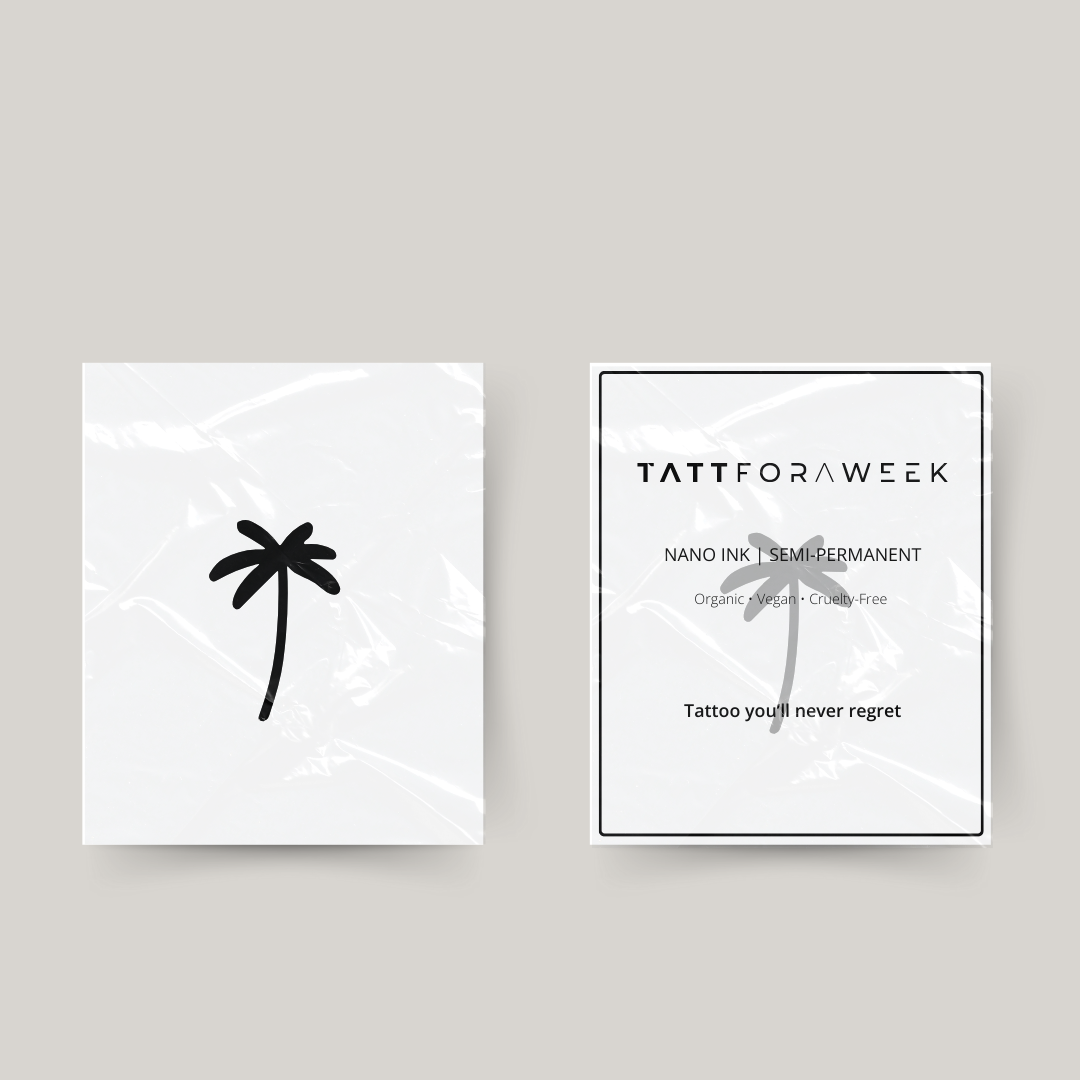 Midlertidig tatovering palme