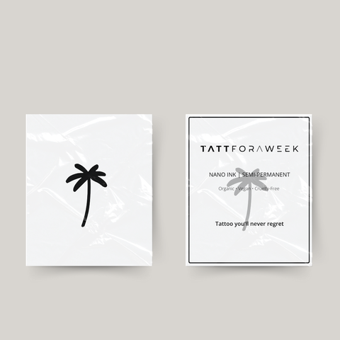 Midlertidig tatovering palme