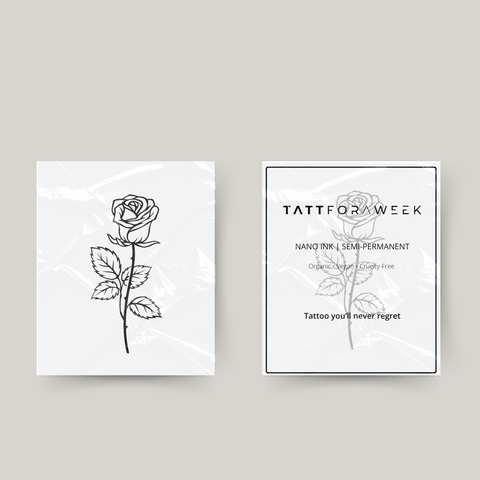 Midlertidig tatovering rose
