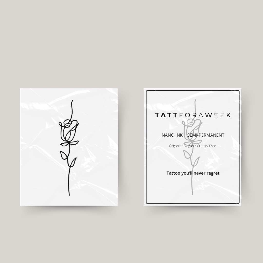 Midlertidig tatovering elegant rose