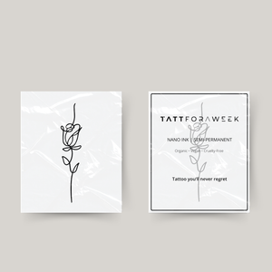 Midlertidig tatovering elegant rose