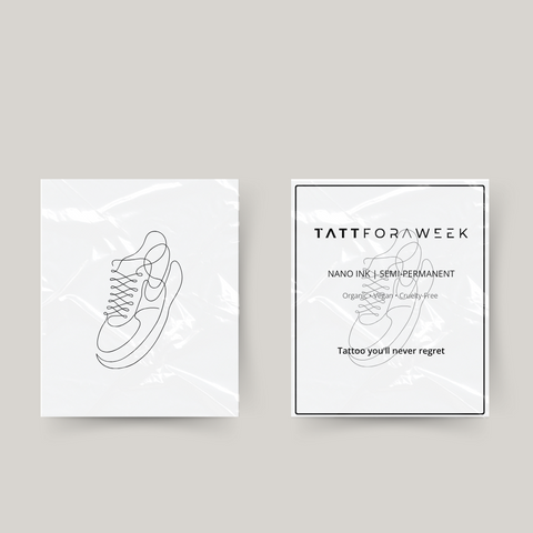 Midletidig tatovering joggesko