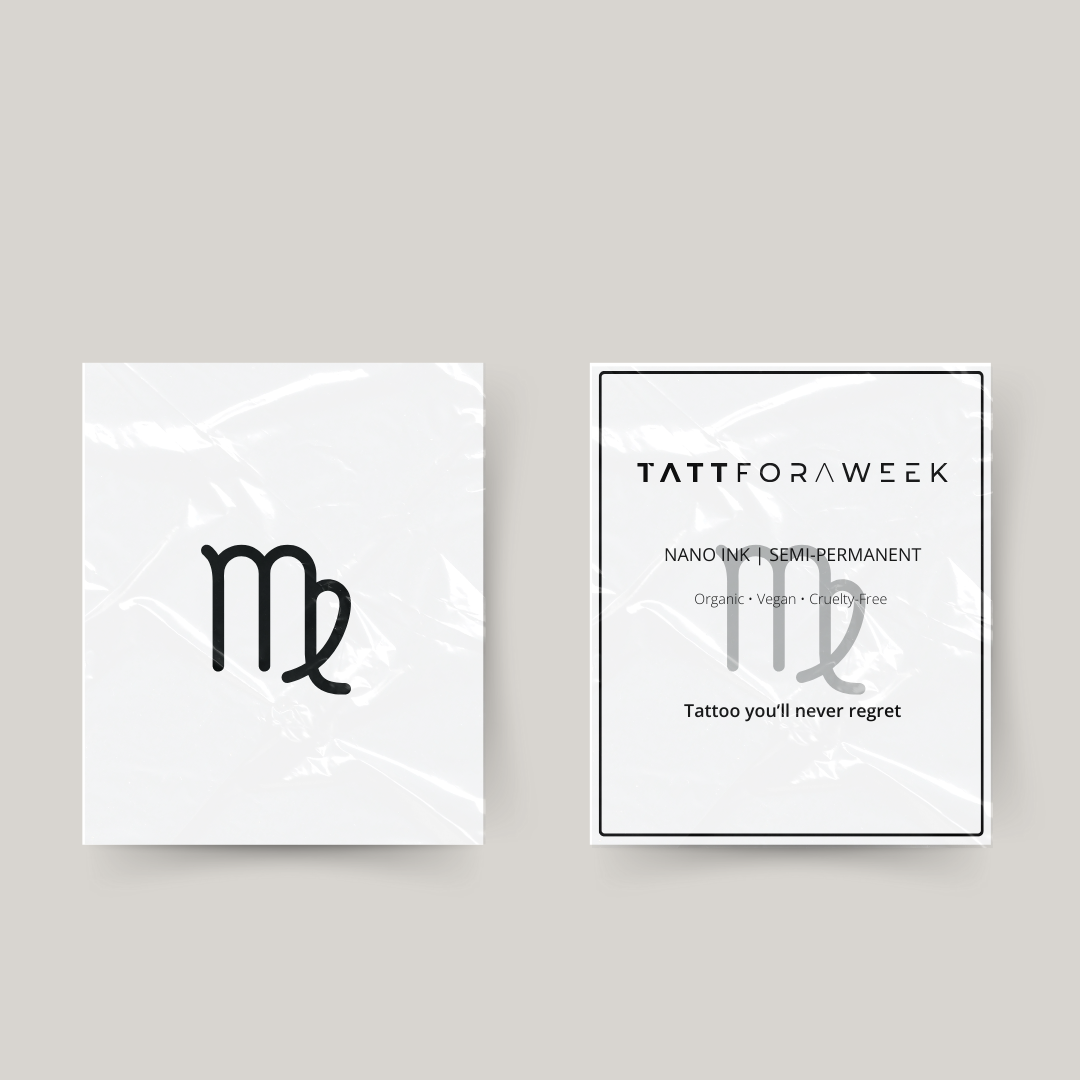 Midlertidig tatovering stjernetegn jomfru