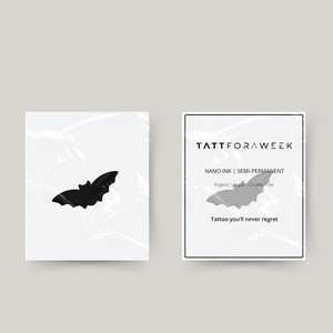 Midlertidig tatovering flaggermus