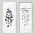 Stor falsk tatovering blomstrende roser