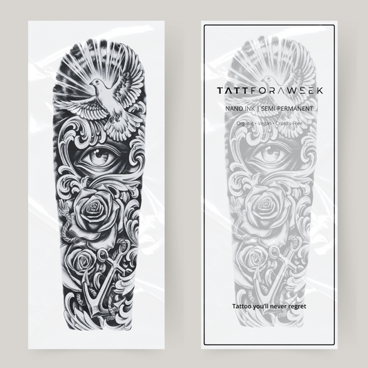 Nep tattoo sleeve vrijheid