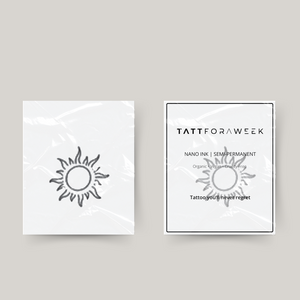 Midlertidig tatovering solskinn